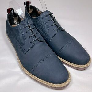 Ben Sherman Men’s Lace up Leather Derby Oxford Dark Navy Blue Shoes Size 9